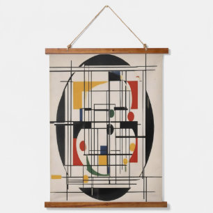 Abstract Bauhaus Geometric Modern Minimalist Art Hanging Tapestry