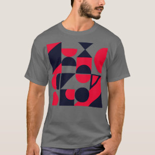 Abstract Bauhaus geometric pattern T-Shirt