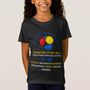 Abstract Bauhaus Geometric Study No. 5 - Modernist T-Shirt