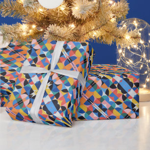 Abstract Bauhaus Pattern Art Wrapping Paper