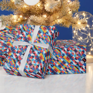 Abstract Bauhaus Pattern Art Wrapping Paper