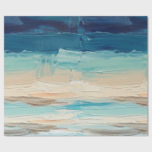 Abstract Beach Pattern 2023 Wrapping Paper (Flat)