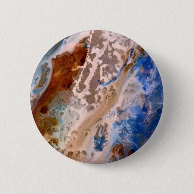 Abstract beach pattern, water pattern, Summer fun  6 Cm Round Badge (Front)