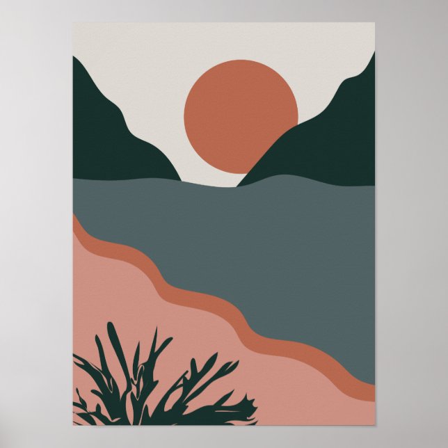 Abstract Beach Wall Art (Front)