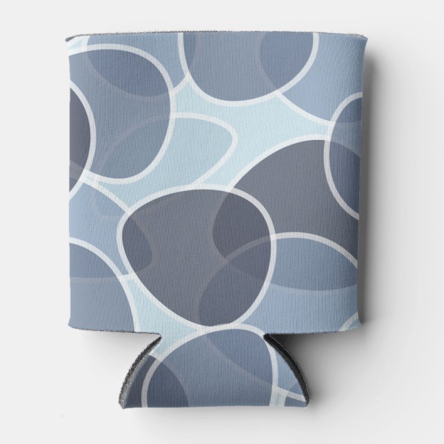 Abstract Bean Shape Design Art Can Cooler (Front)