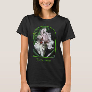 Abstract Bearded Iris Flower Personalized T-Shirt