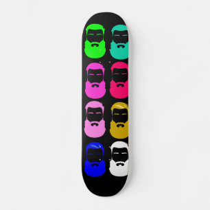 Abstract Beards Skateboard