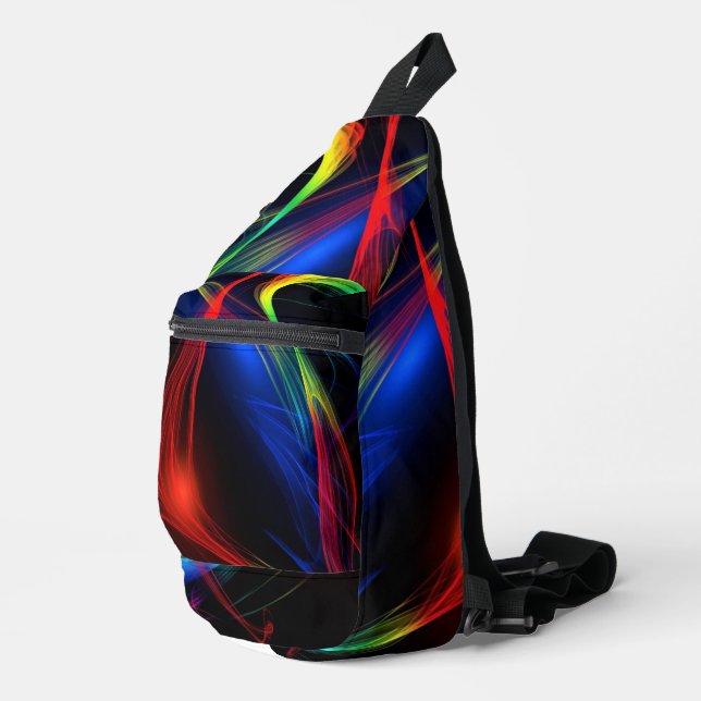 Abstract beautiful Colour Lights Sling Bag (Right Corner)