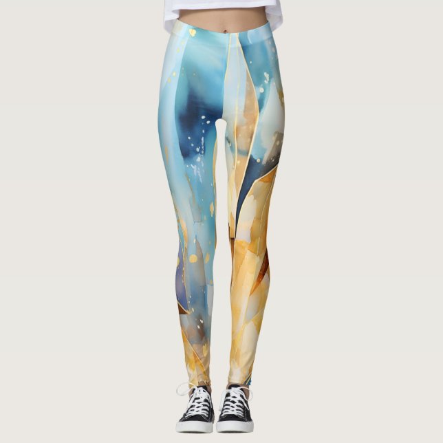 Abstract Beautiful Modern Design Leggings (Front)