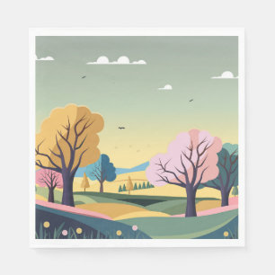 Abstract Beautiful Nature Napkin