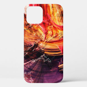 Abstract beautiful purple, red and yellow bright c iPhone 12 case