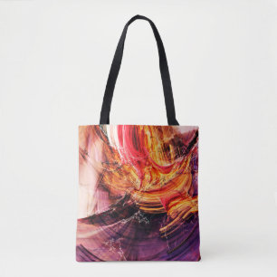 Abstract beautiful purple, red and yellow bright c tote bag