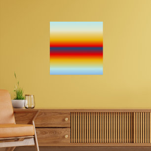 Abstract Beautiful Sunrise Sunset Ocean Horizon Poster