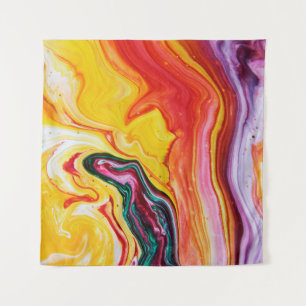 Abstract beautiful watercolor ocean tapestry