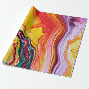 Abstract beautiful watercolor ocean wrapping paper