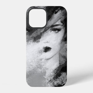 Abstract beautiful woman. fashion illustration. ac iPhone 12 case