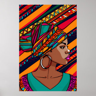 Abstract beautiful Women Poster