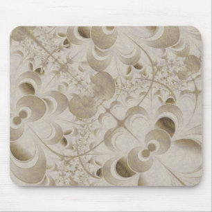 Abstract beige pattern mouse mat