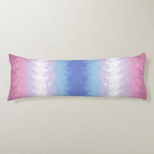 Abstract Bigender Pride Flag     Body Cushion