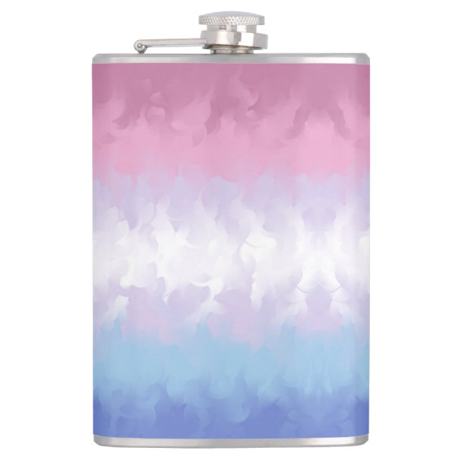 Abstract Bigender Pride Flag      Hip Flask (Front)