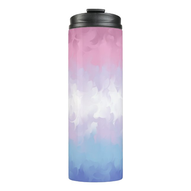 Abstract Bigender Pride Flag      Thermal Tumbler (Front)