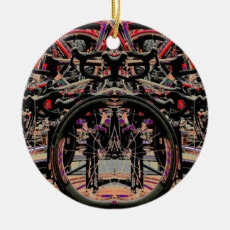 Abstract Bikes Ceramic Tree Decoration