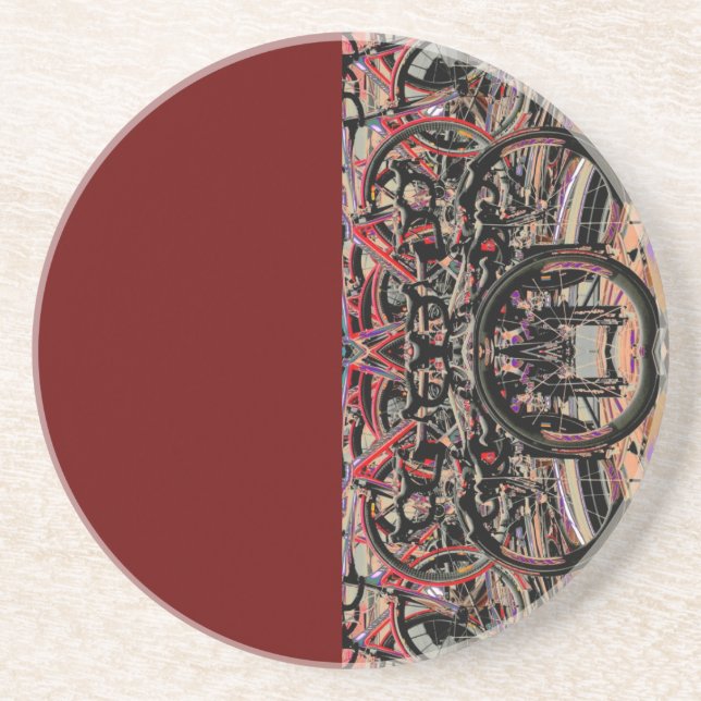 Abstract Bikes Coaster (Front)