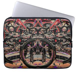Abstract Bikes Laptop Sleeve