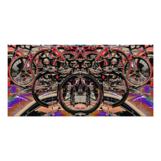 Abstract Bikes (Tour of Britain 2010) Posters