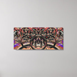 Abstract Bikes (Tour of Britain 2010) Posters Canvas Print