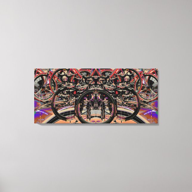 Abstract Bikes (Tour of Britain 2010) Posters Canvas Print (Front)