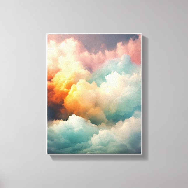 Abstract billowing clouds Canvas Print (Front)