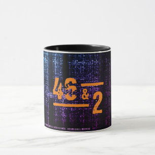 Abstract Binary Code Artwork Inspired by Tool 46&2 Mug