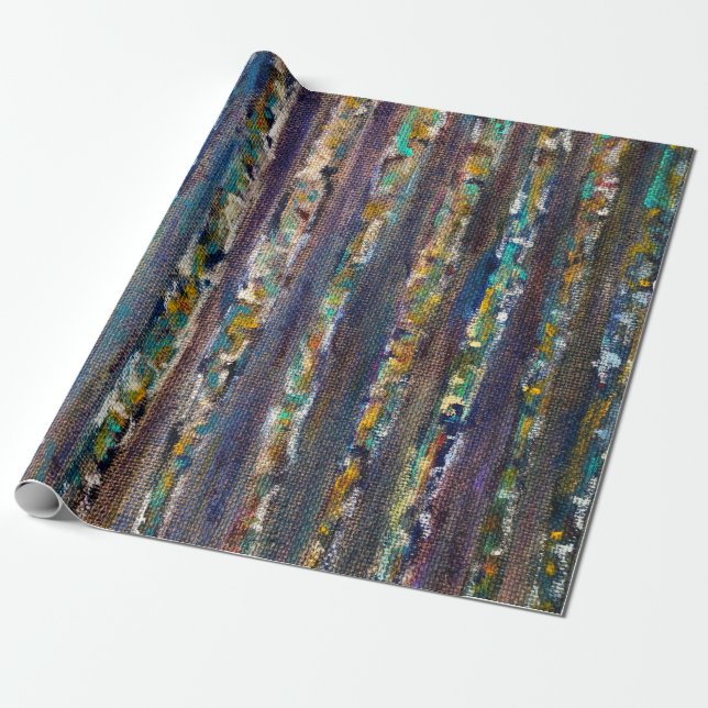 Abstract Birch Trees Wrapping Paper (Unrolled)