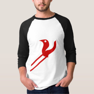Abstract Bird Letter Fusion Graphic T-Shirt