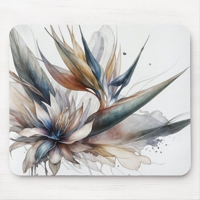 Abstract Bird of Paradise Mouse Mat (Front)