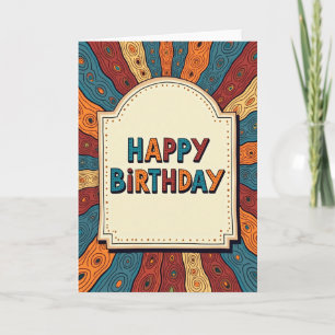 Abstract Birthday Art Card