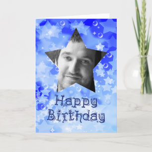 Abstract Birthday party invitation Photo Card