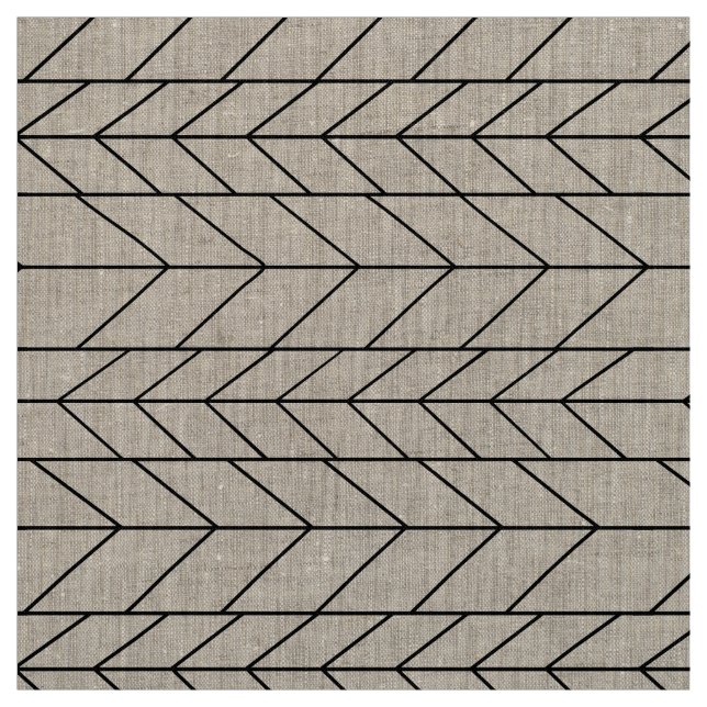 Abstract Black and Any Colour Geometric Pattern Fabric (Swatch)