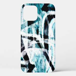 Abstract black and blue graffiti Case-Mate iPhone  12 Case