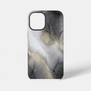 Abstract Black and Gold Marble iPhone 12 Mini Case