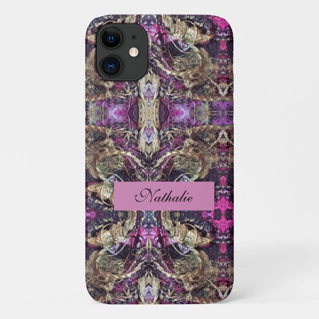 Abstract black and gold ropes   Case-Mate iPhone case (Back)