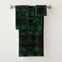 Abstract Black and Green Pattern Personalised