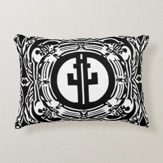 Abstract Black and White Decorative Cushion