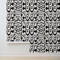 Abstract Black and White Geometric Art