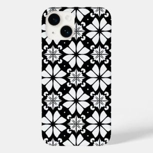 Abstract Black and White Geometric Case-Mate iPhone 14 Case