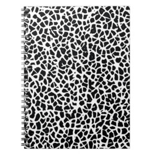 Abstract Black and White Pattern Notebook