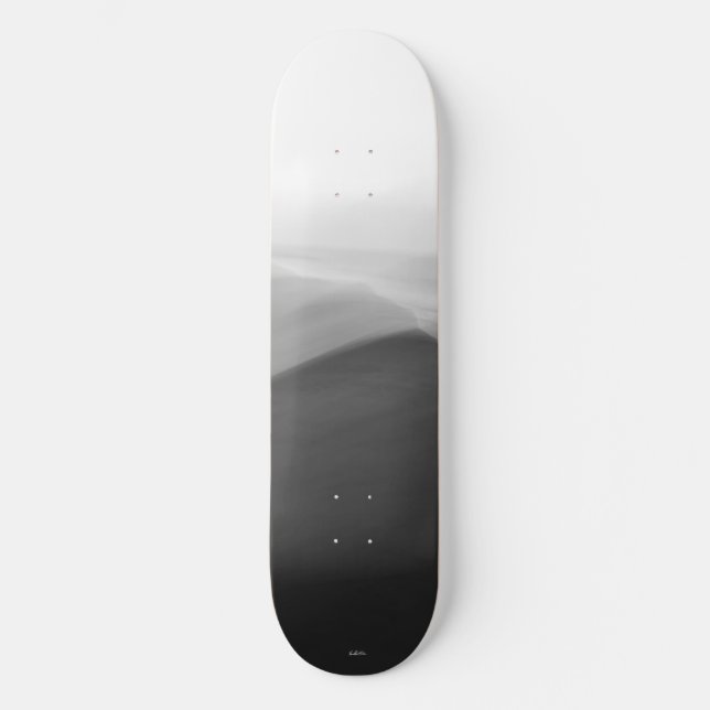 Abstract black and white skateboard photo (Front)