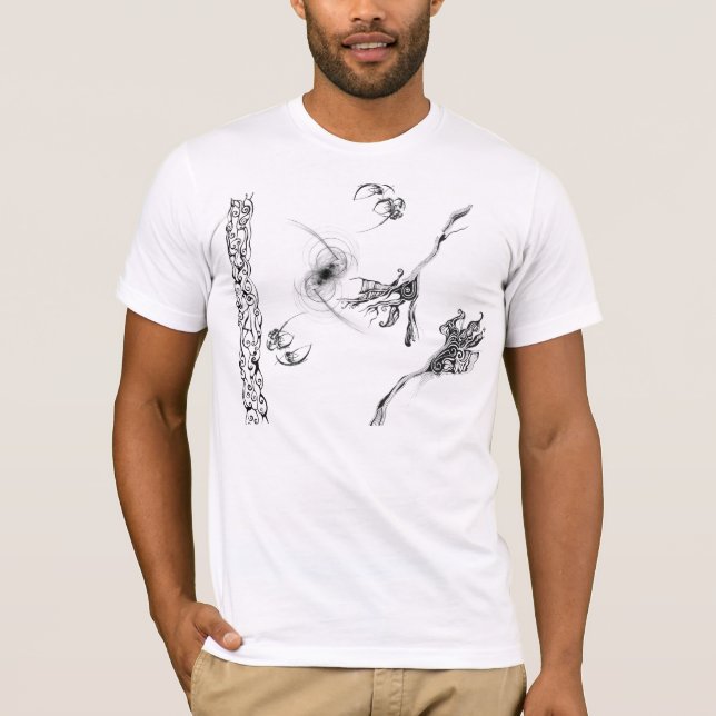 Abstract black and white T-Shirt (Front)