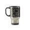 Abstract Black and White travel Mug